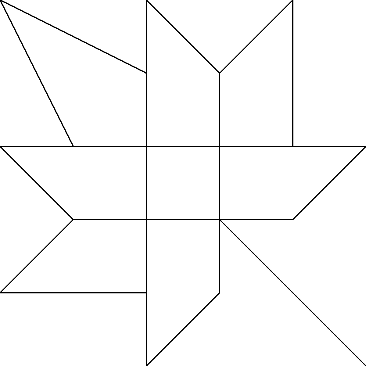 Pattern 2, Fall Leaf barn quilt pattern thumbnail